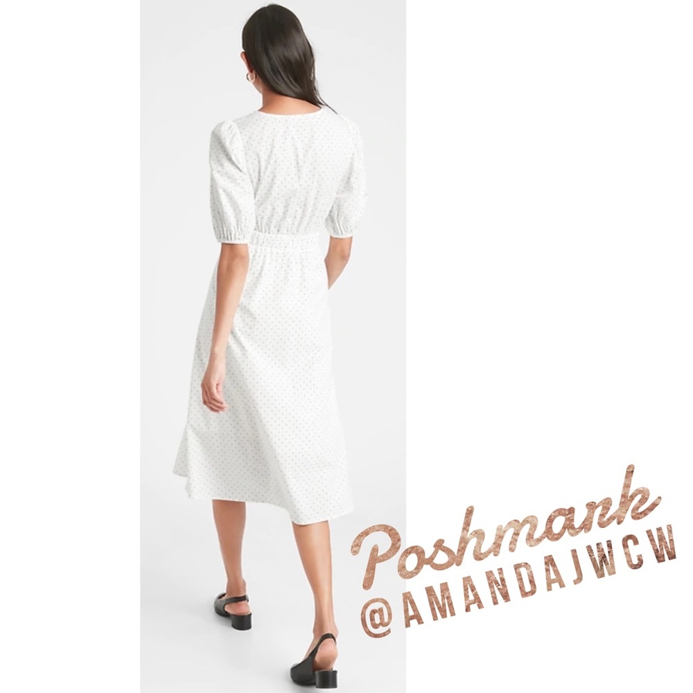 Banana Republic Classic Midi Dress - White - NWT - Picture 5 of 14